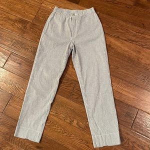 Seer sucker cotton pants.